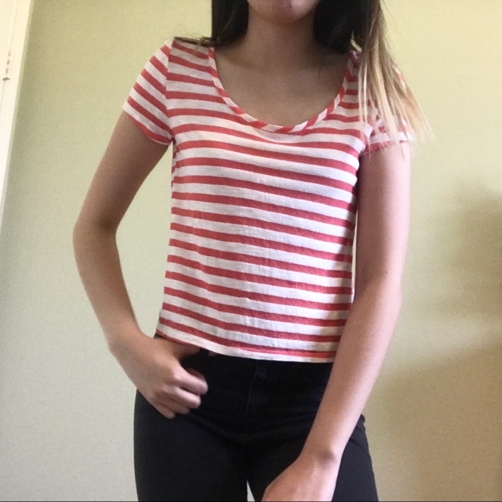 Wet Seal Bow back Crop Top